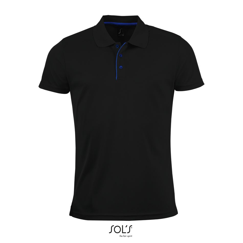 Polo De Deporte Para Hombre SOL'S PERFORMER MEN NEGRO