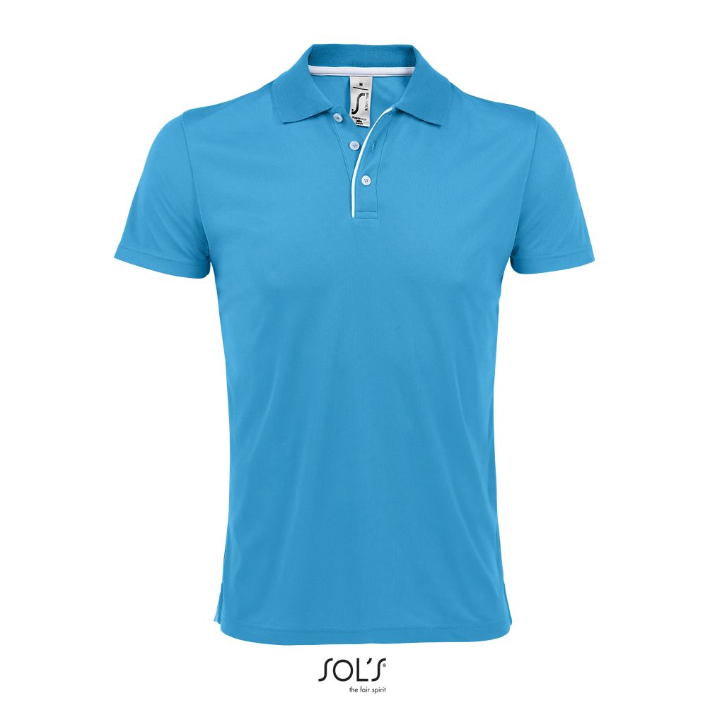 Polo De Deporte Para Hombre SOL'S PERFORMER MEN AQUA