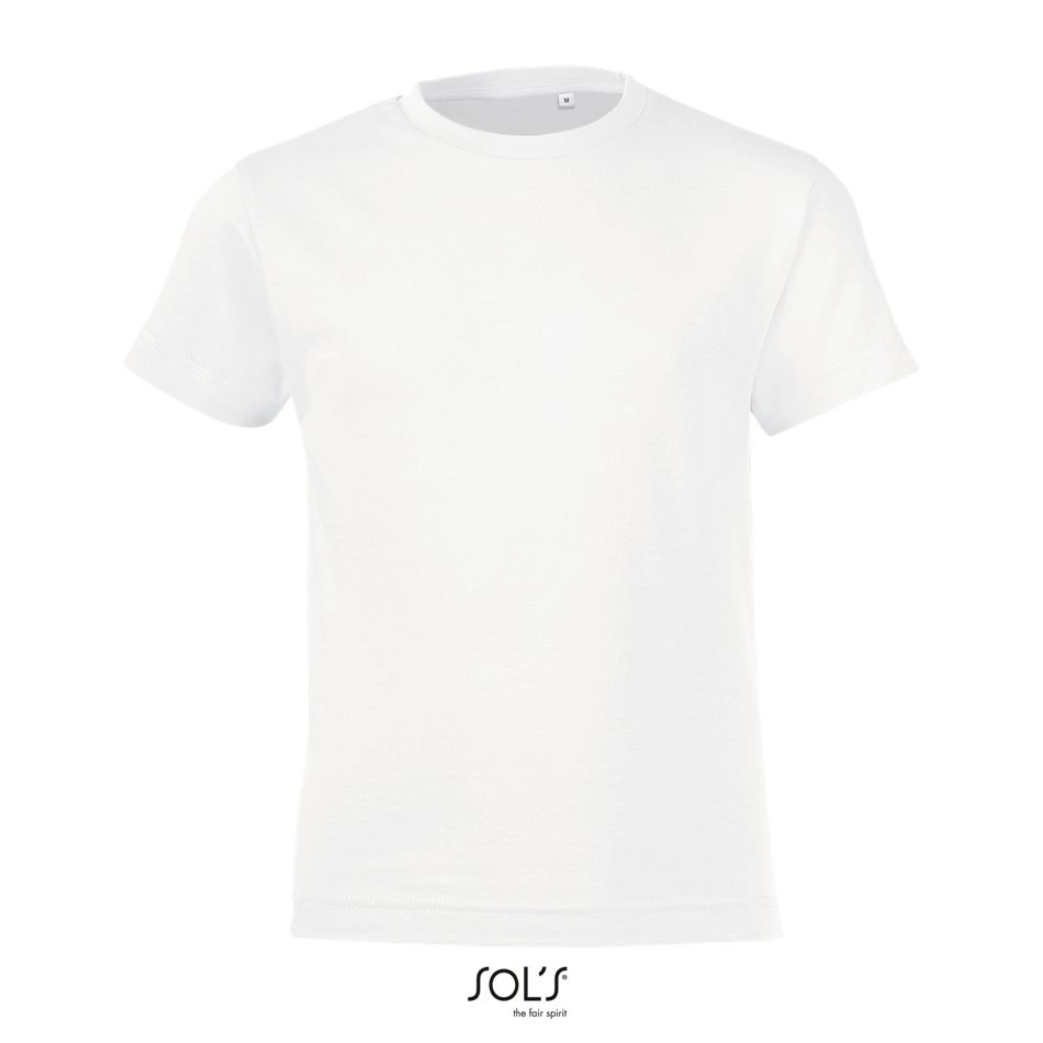 Camiseta Niños Cuello Redondo SOL'S REGENT FIT KIDS BLANCO