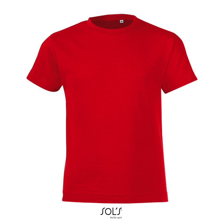 Camiseta Niños Cuello Redondo SOL'S REGENT FIT KIDS ROJO