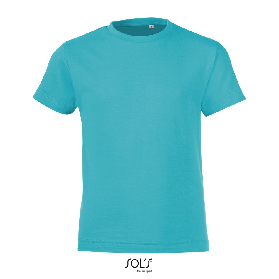 Camiseta Niños Cuello Redondo SOL'S REGENT FIT KIDS AZUL ATOLÓN