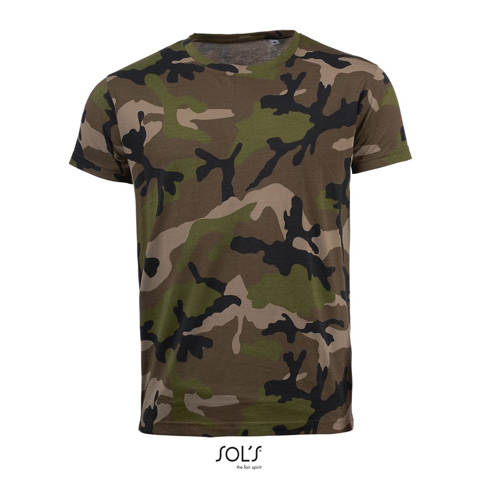 Camiseta Hombre Cuello Redondo SOL'S CAMO MEN CAMO