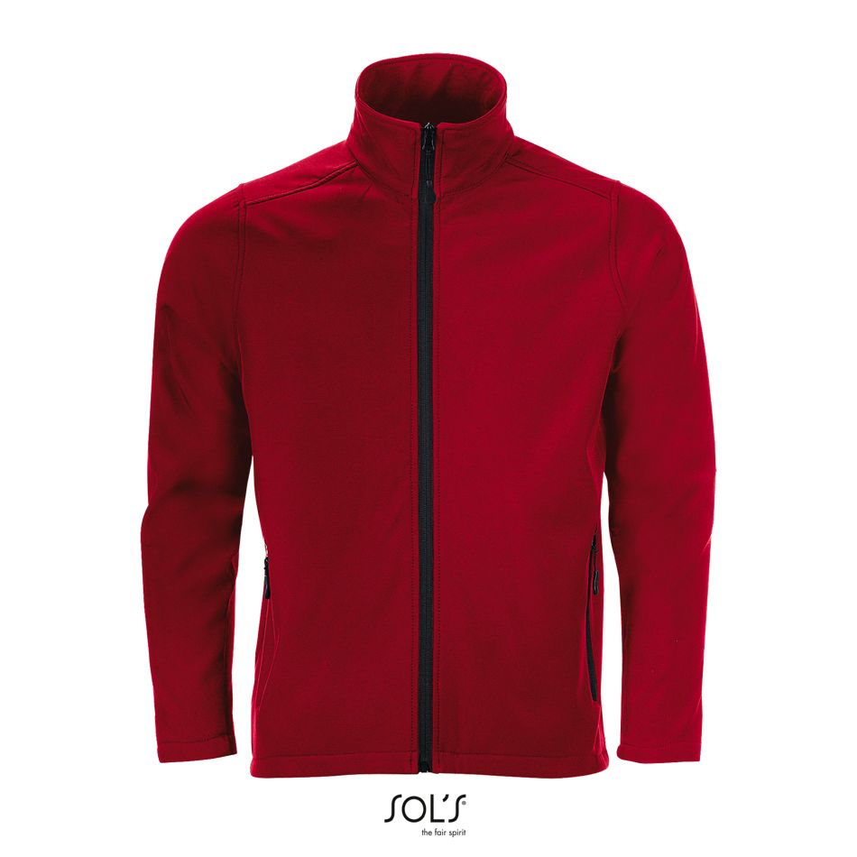 Softshell Con Cremallera Para Hombre SOL'S RACE MEN ROJO CHILI