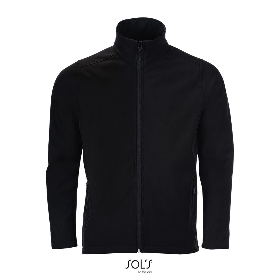 Softshell Con Cremallera Para Hombre SOL'S RACE MEN NEGRO