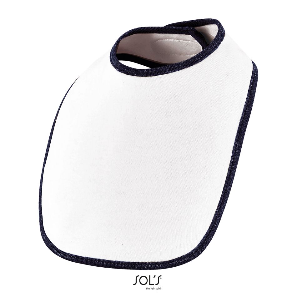 Babero De Bebé SOL'S BABIB BLANCO / FRENCH MARINO