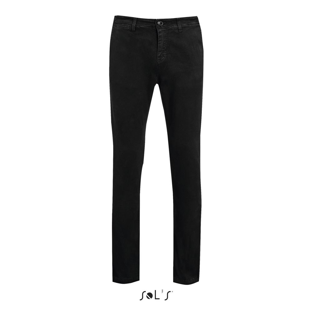 Pantalones Chinos De Hombre SOL'S JULES MEN - LENGTH 33 NEGRO