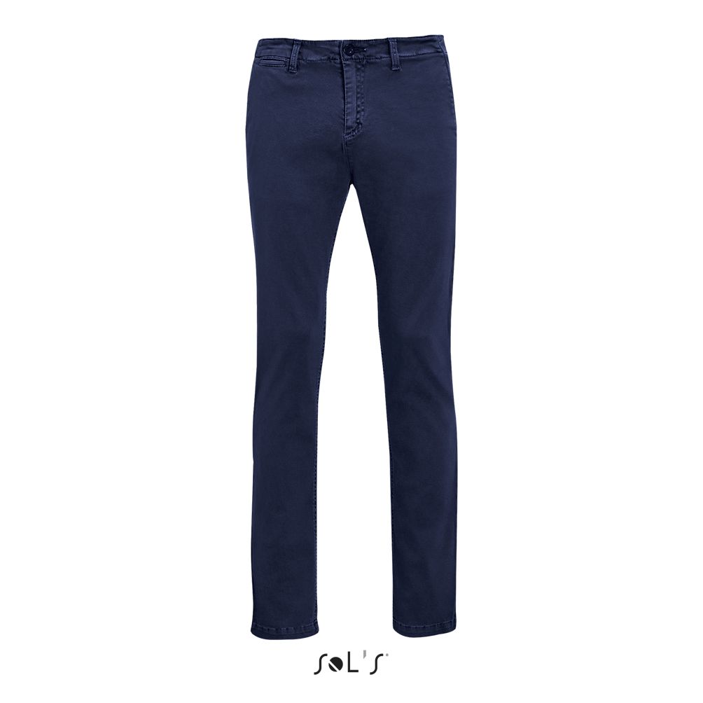 Pantalones Chinos De Hombre SOL'S JULES MEN - LENGTH 33 FRENCH MARINO