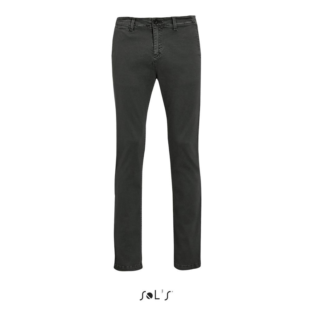 Pantalones Chinos De Hombre SOL'S JULES MEN - LENGTH 33 ANTRACITA