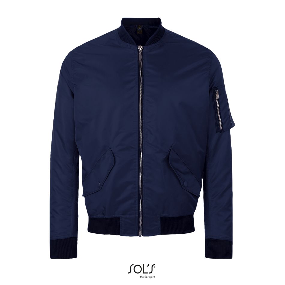 Chaqueta Bomber Unisex SOL'S REBEL FRENCH MARINO