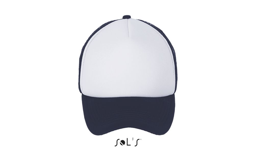 Gorra De Malla De 5 Paneles SOL'S BUBBLE BLANCO / FRENCH MARINO