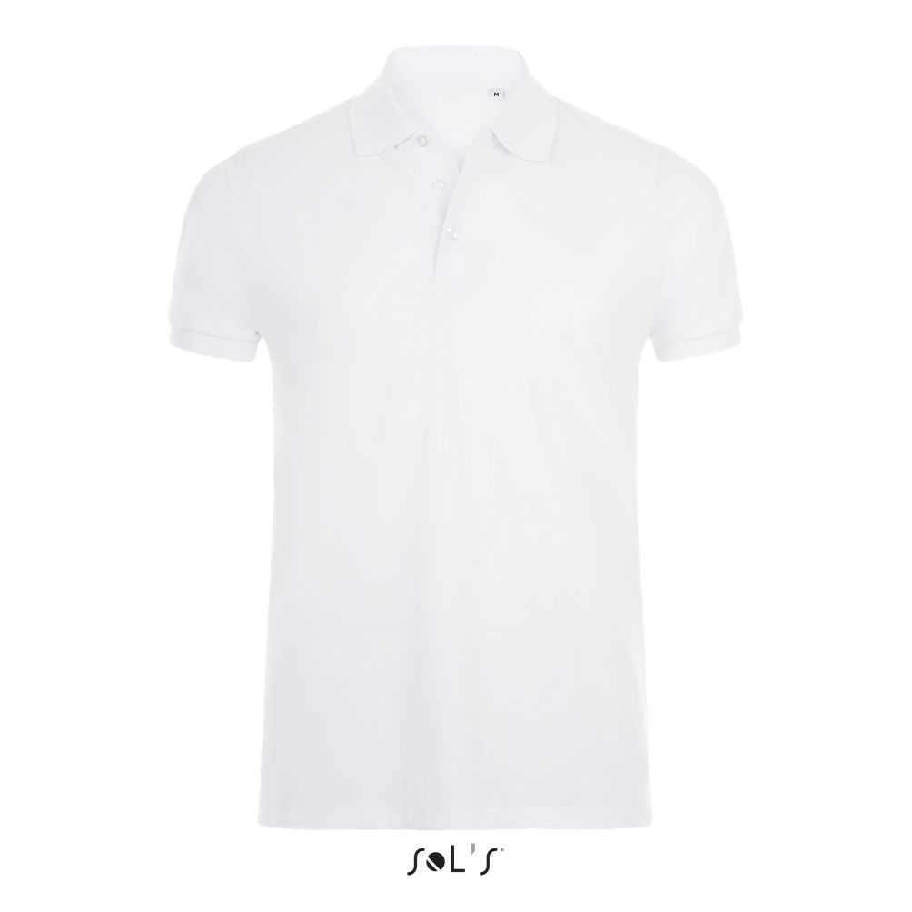 Polo Algodón - Elastano Para Hombre SOL'S PHOENIX MEN BLANCO