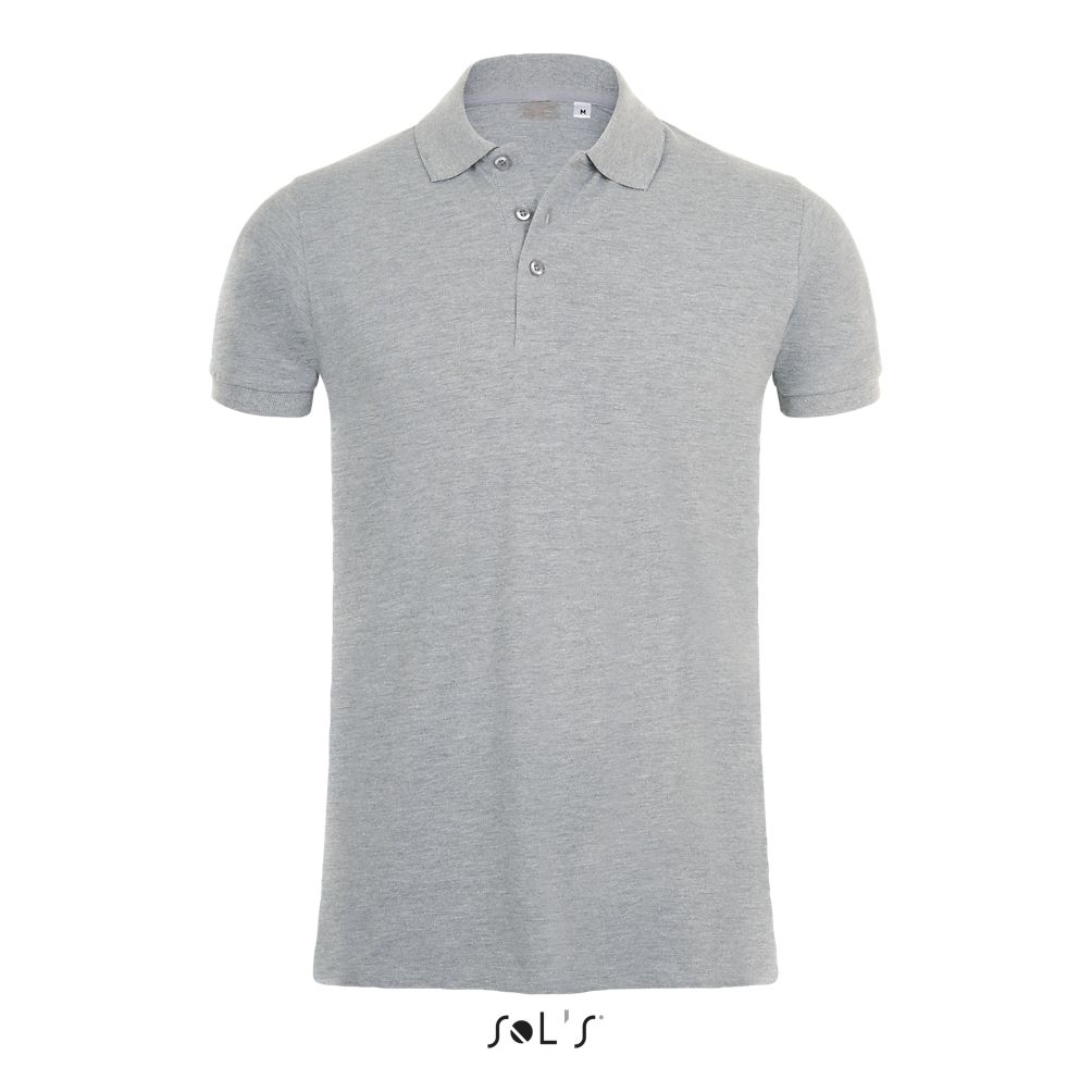 Polo Algodón - Elastano Para Hombre SOL'S PHOENIX MEN GRIS MEZCLA