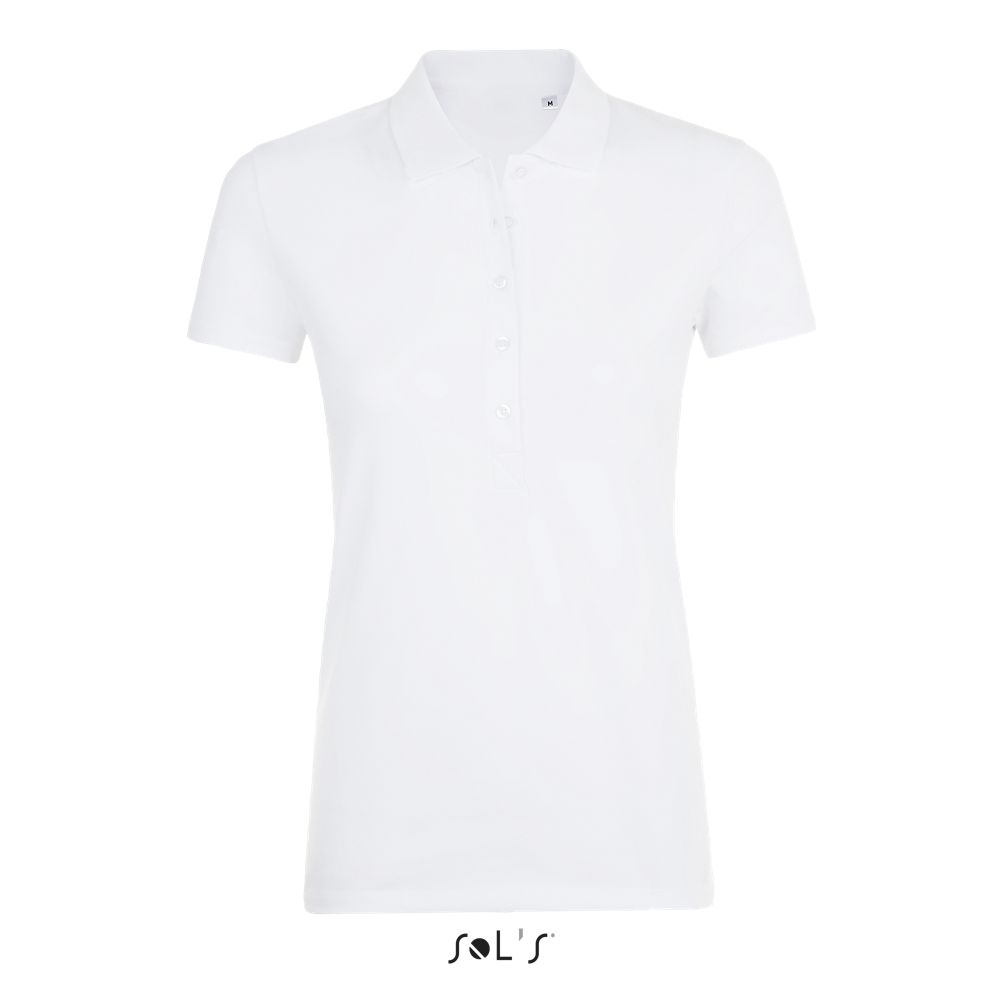 Polo Algodón-Elastano Para Mujer SOL'S PHOENIX WOMEN BLANCO