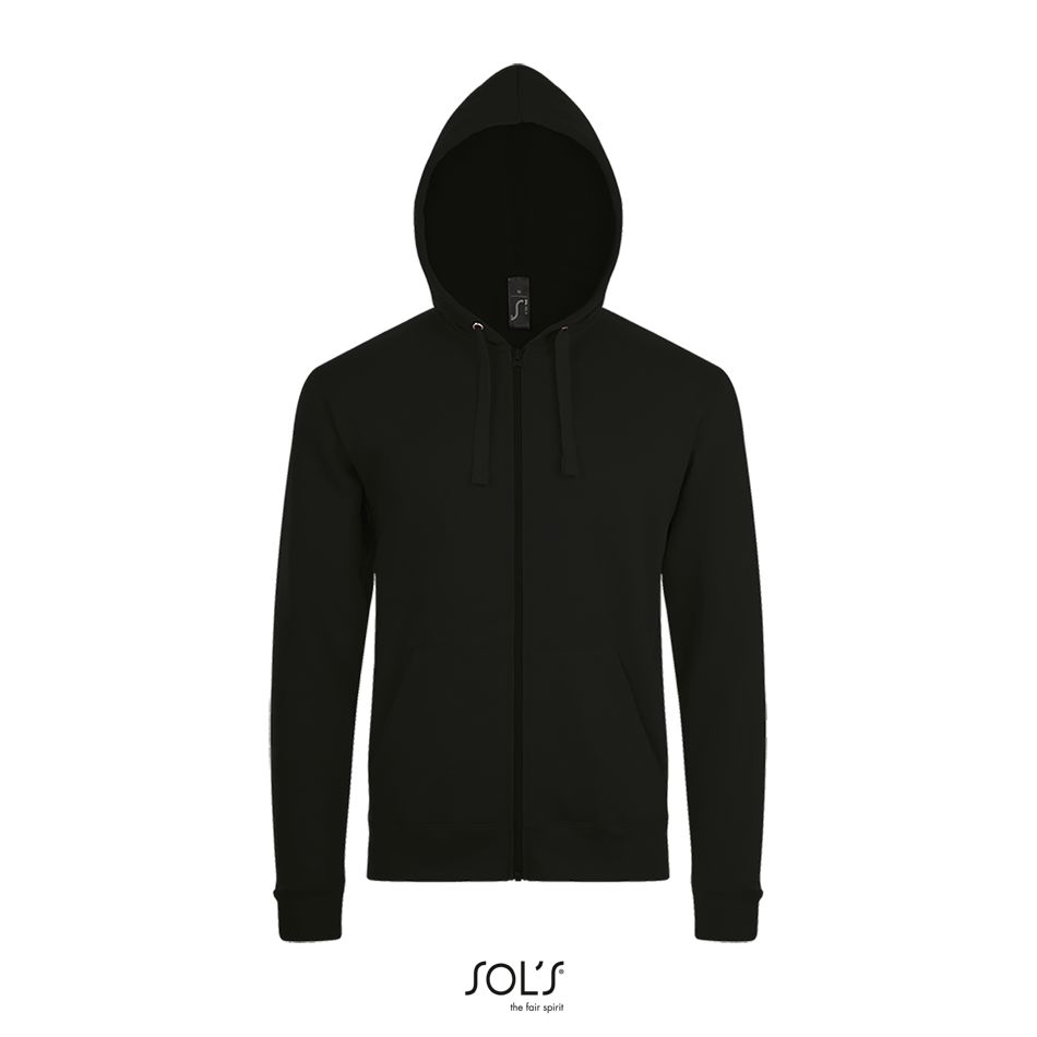 Sudadera Con Cremallera Unisex SOL'S STONE NEGRO