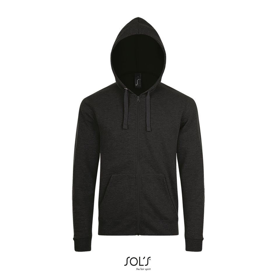 Sudadera Con Cremallera Unisex SOL'S STONE Antracita mezcla