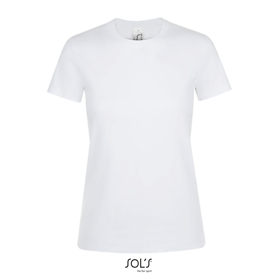Camiseta De Mujer Cuello Redondo SOL'S REGENT WOMEN BLANCO