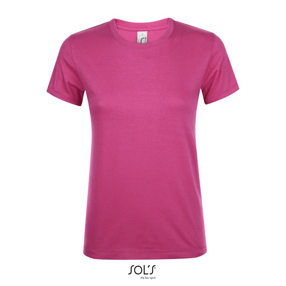 Camiseta De Mujer Cuello Redondo SOL'S REGENT WOMEN ROSA ORQUÍDEA