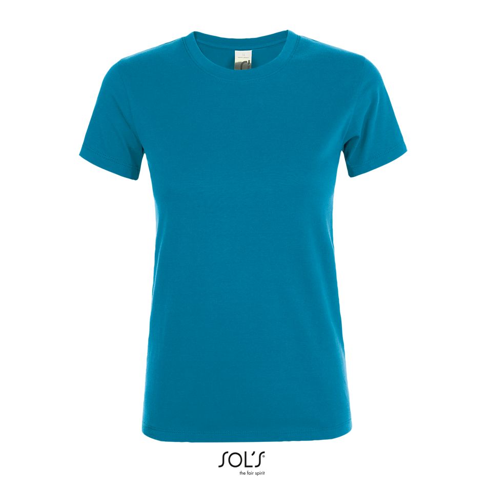 Camiseta De Mujer Cuello Redondo SOL'S REGENT WOMEN AQUA