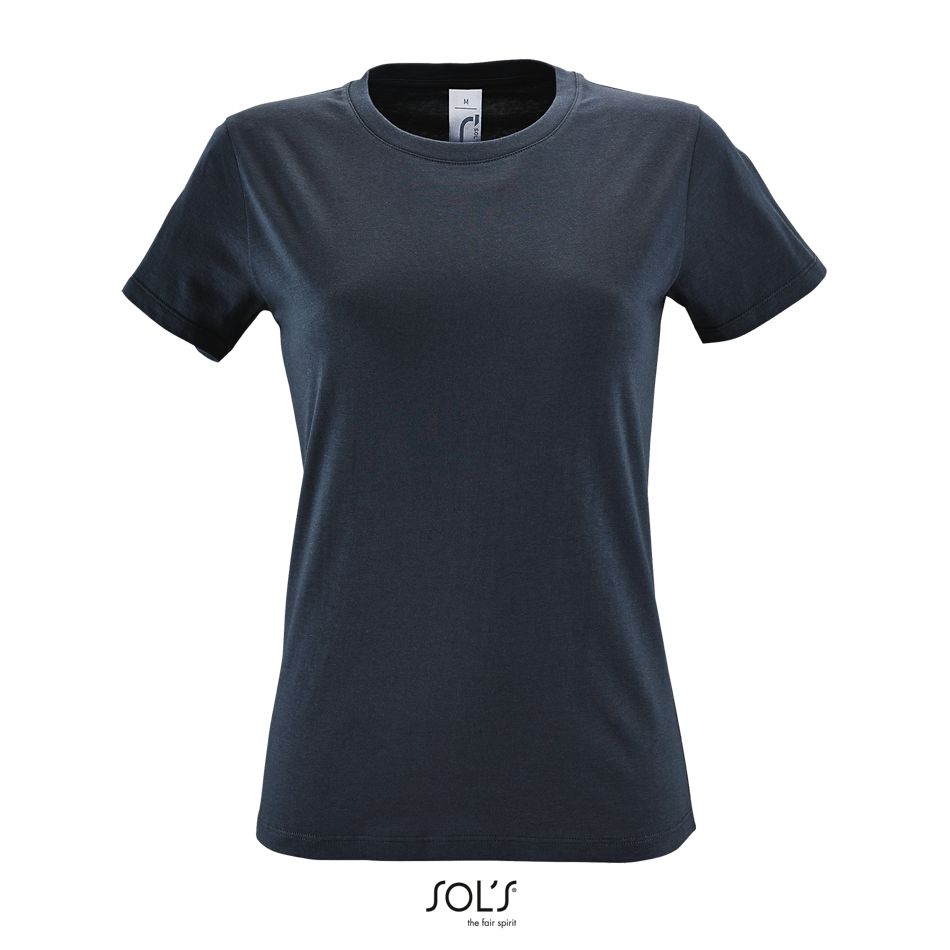 Camiseta De Mujer Cuello Redondo SOL'S REGENT WOMEN GRIS RATÓN