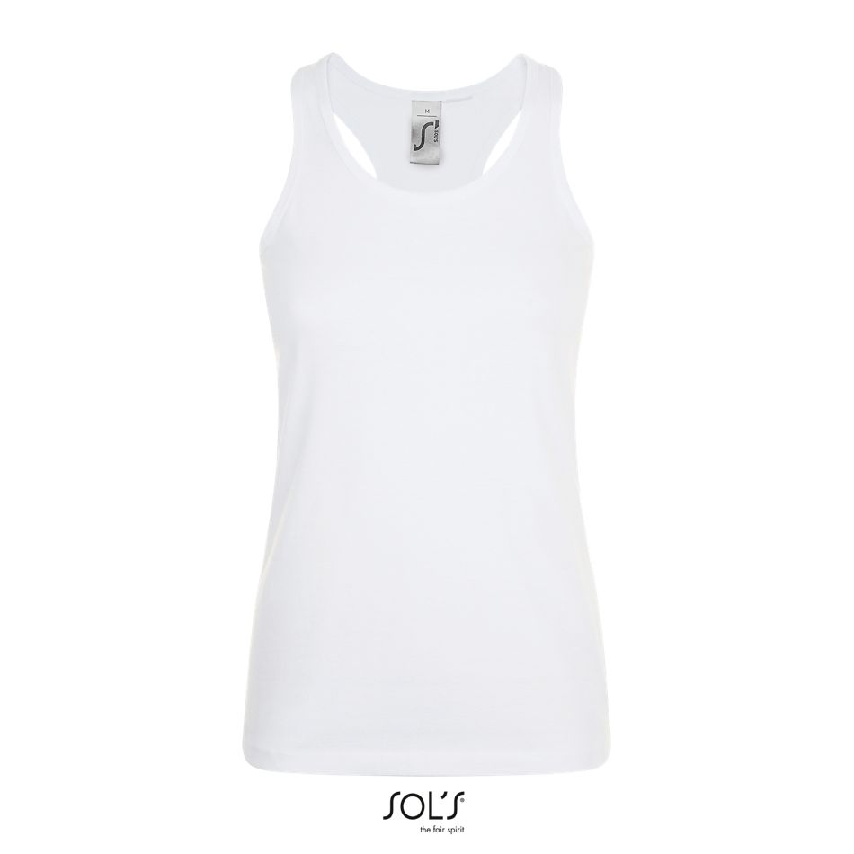 Camiseta Espalda Nadador SOL'S JUSTIN WOMEN BLANCO