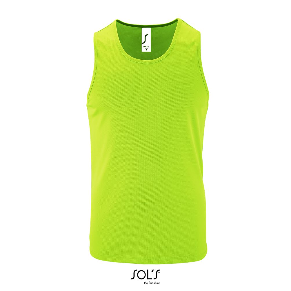 Camiseta De Tirantes De Deporte De Hombre SOL'S SPORTY TT MEN VERDE NEON