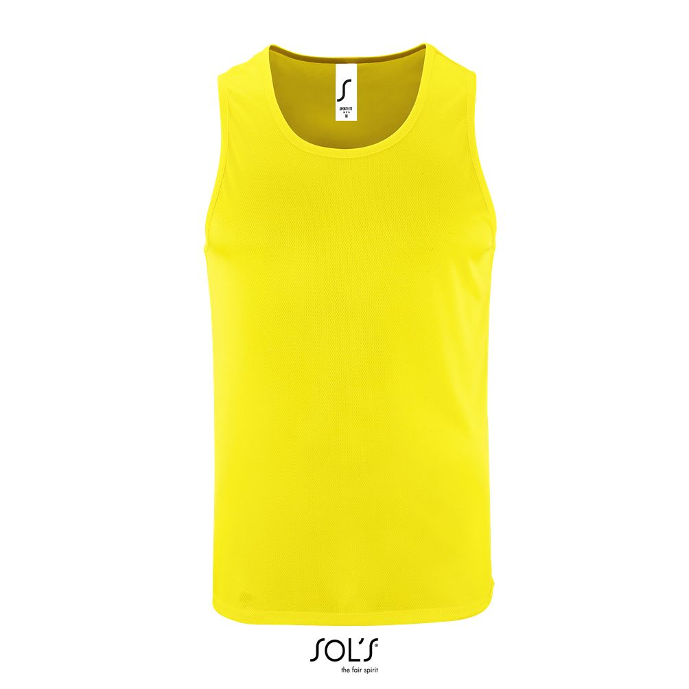 Camiseta De Tirantes De Deporte De Hombre SOL'S SPORTY TT MEN AMARILLO NEON
