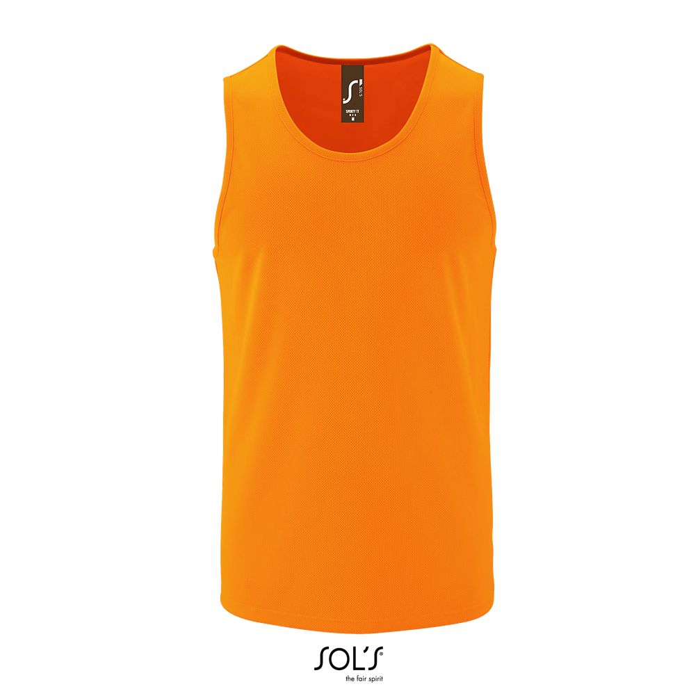 Camiseta De Tirantes De Deporte De Hombre SOL'S SPORTY TT MEN Naranja Fluor