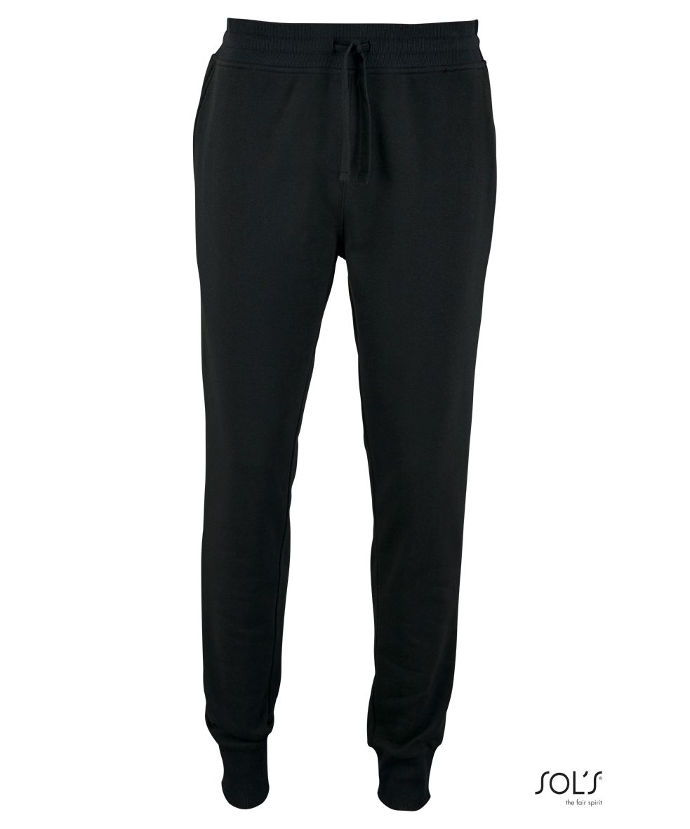 Pantalones De Jogging De Hombre Con Corte Ajustado SOL'S JAKE MEN NEGRO