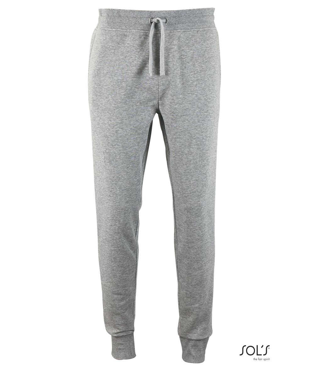 Pantalones De Jogging De Hombre Con Corte Ajustado SOL'S JAKE MEN GRIS MEZCLA