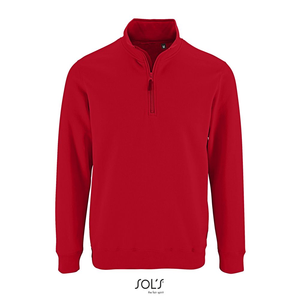 Sudadera De Hombre Con Cuello Con Cremallera SOL'S STAN ROJO