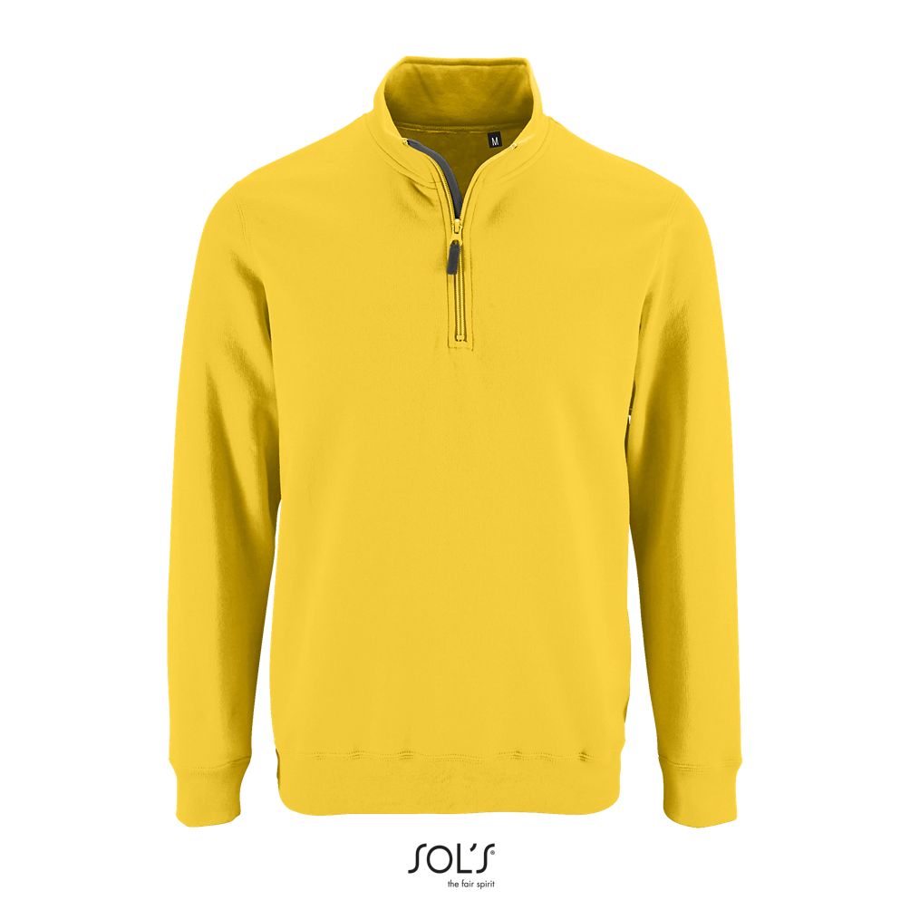 Sudadera De Hombre Con Cuello Con Cremallera SOL'S STAN AMARILLO