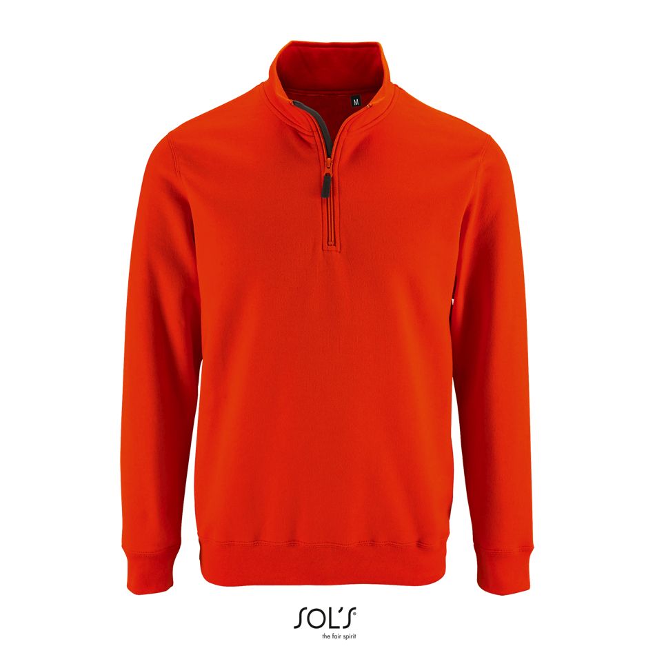 Sudadera De Hombre Con Cuello Con Cremallera SOL'S STAN NARANJA