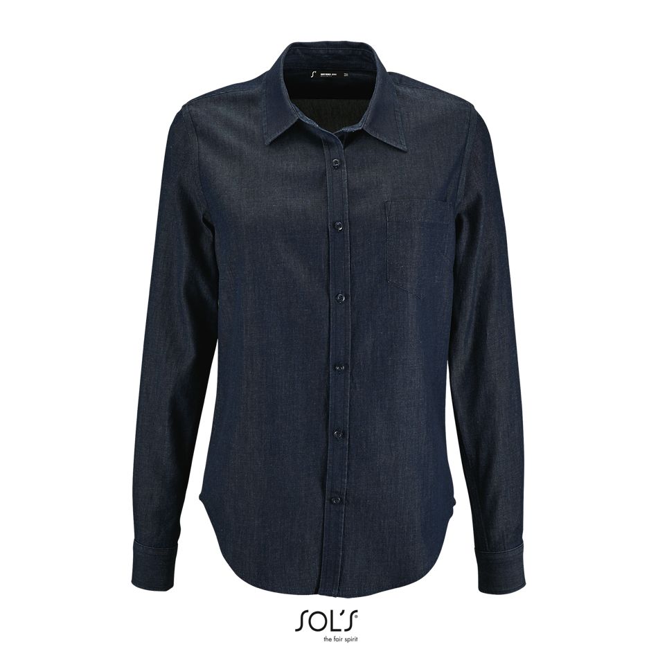 Camisa De Denim De Mujer SOL'S BARRY WOMEN Brut denim