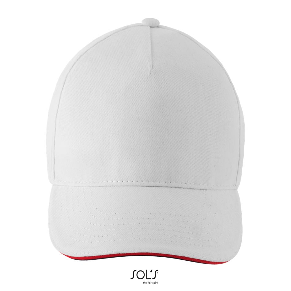 Gorra Tricolor Unisex SOL'S LONGCHAMP BLANCO