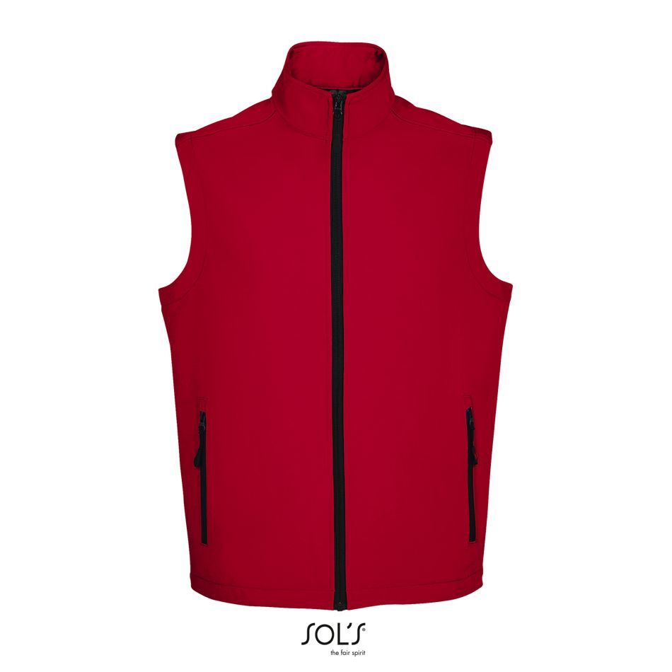 Chaleco Softshell Para Hombre SOL'S RACE BW MEN ROJO CHILI