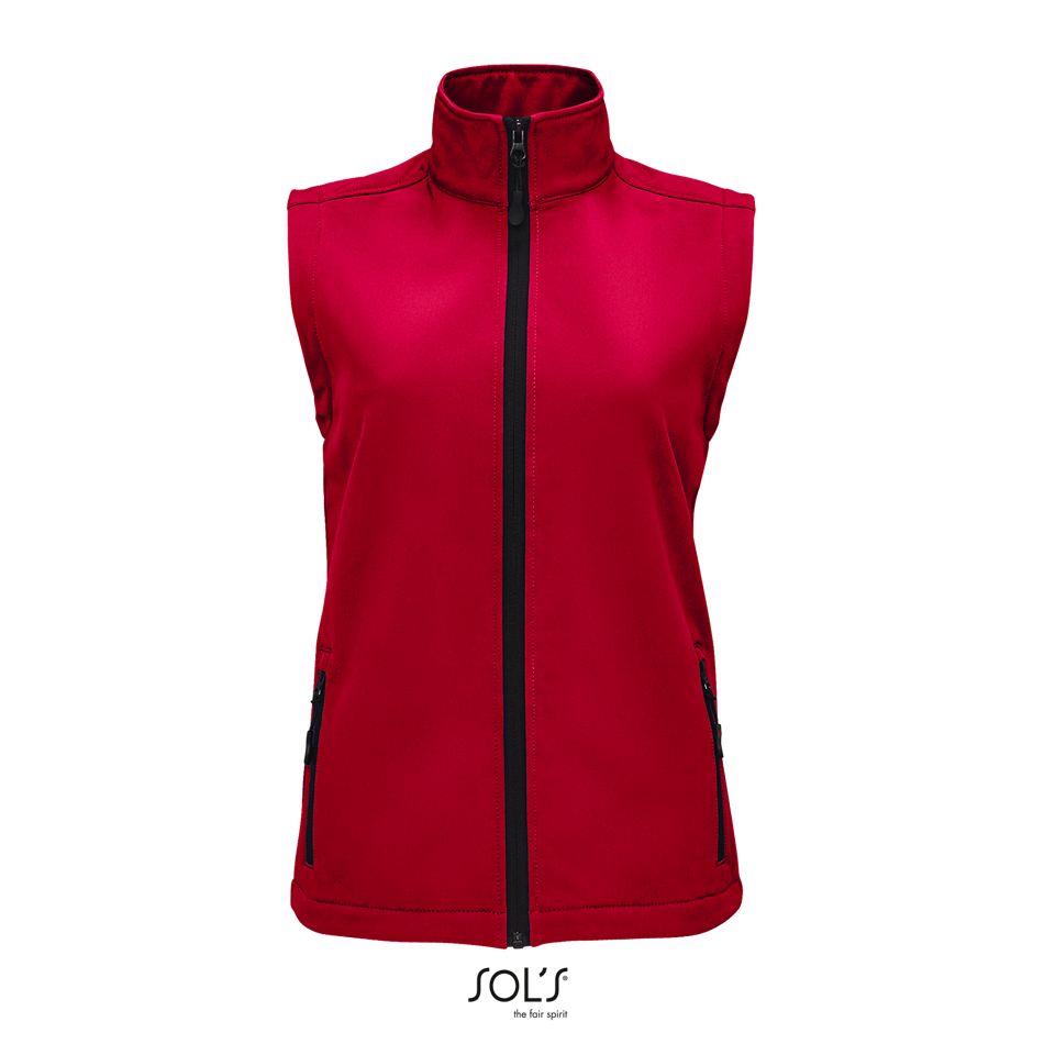 Chaleco Softshell Para Mujer SOL'S RACE BW WOMEN ROJO CHILI