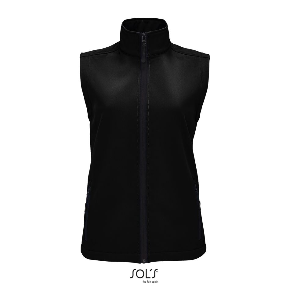 Chaleco Softshell Para Mujer SOL'S RACE BW WOMEN NEGRO