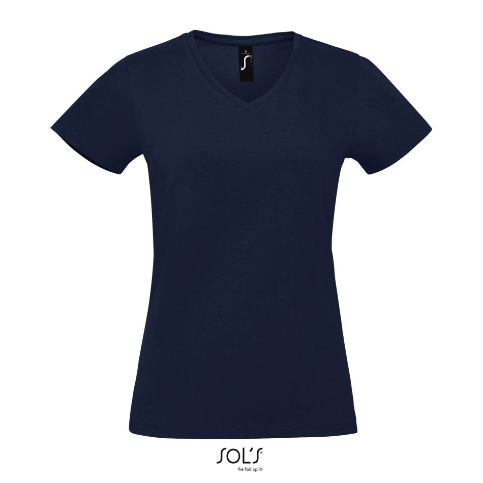 Camiseta De Mujer De Cuello De Pico SOL'S Imperial V WOMEN FRENCH MARINO