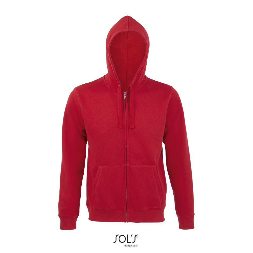 Sudadera Con Cremallera Y Capucha De Hombre SOL'S SPIKE MEN ROJO