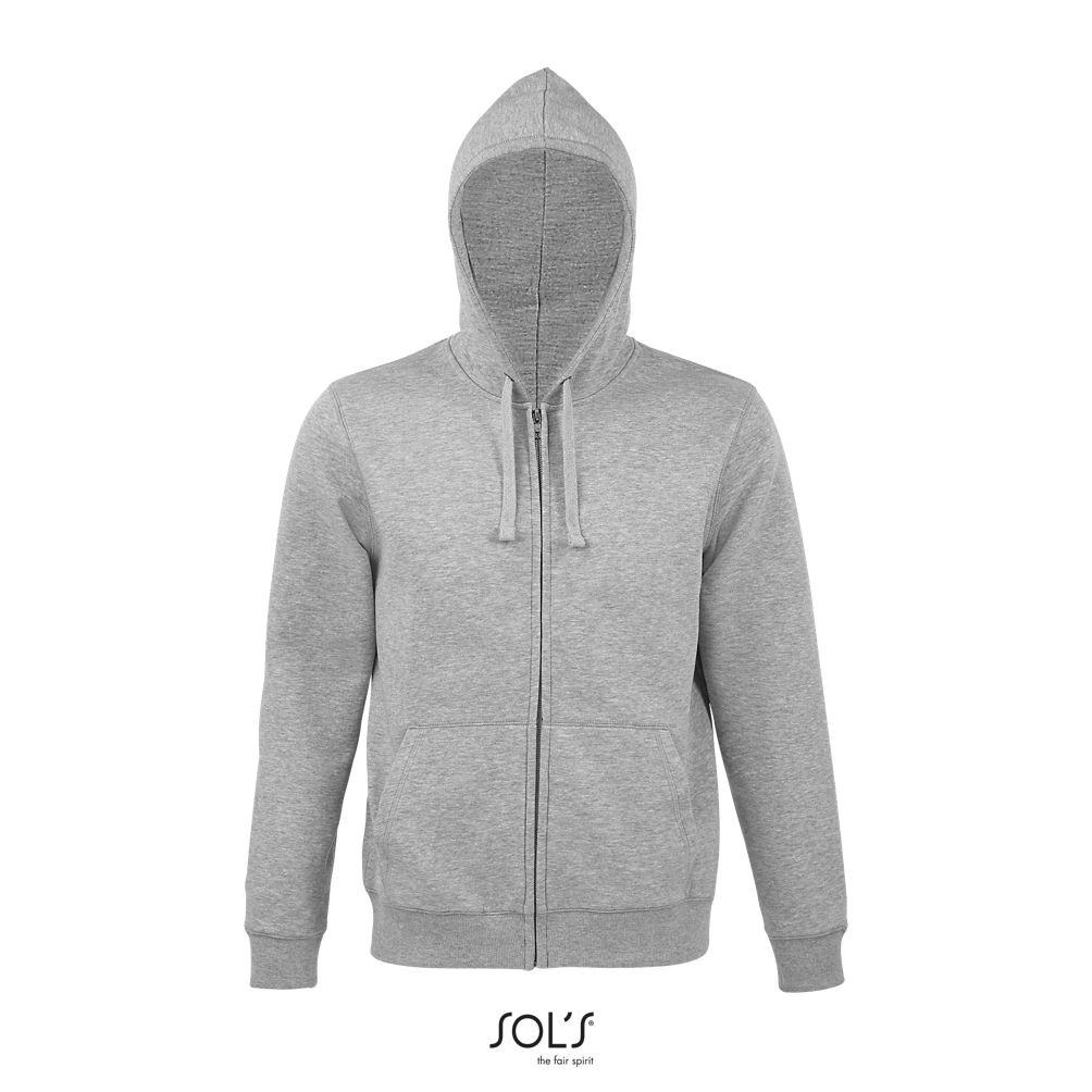 Sudadera Con Cremallera Y Capucha De Hombre SOL'S SPIKE MEN GRIS MEZCLA