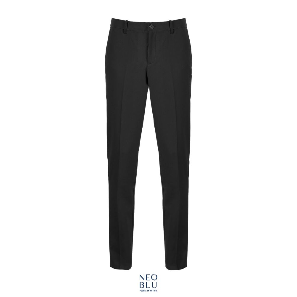 Pantalones De Traje Hombre Con Cintura Elástica NEOBLU GABIN MEN NEGRO PROFUNDO