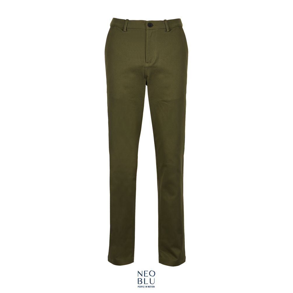 Pantalones Chinos Hombre Con Cintura Elástica NEOBLU GUSTAVE MEN Kaki Oscuro