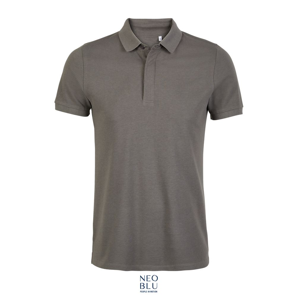 Polo Piqué Hombre Con Tapeta Oculta NEOBLU OWEN MEN GRIS CLARO
