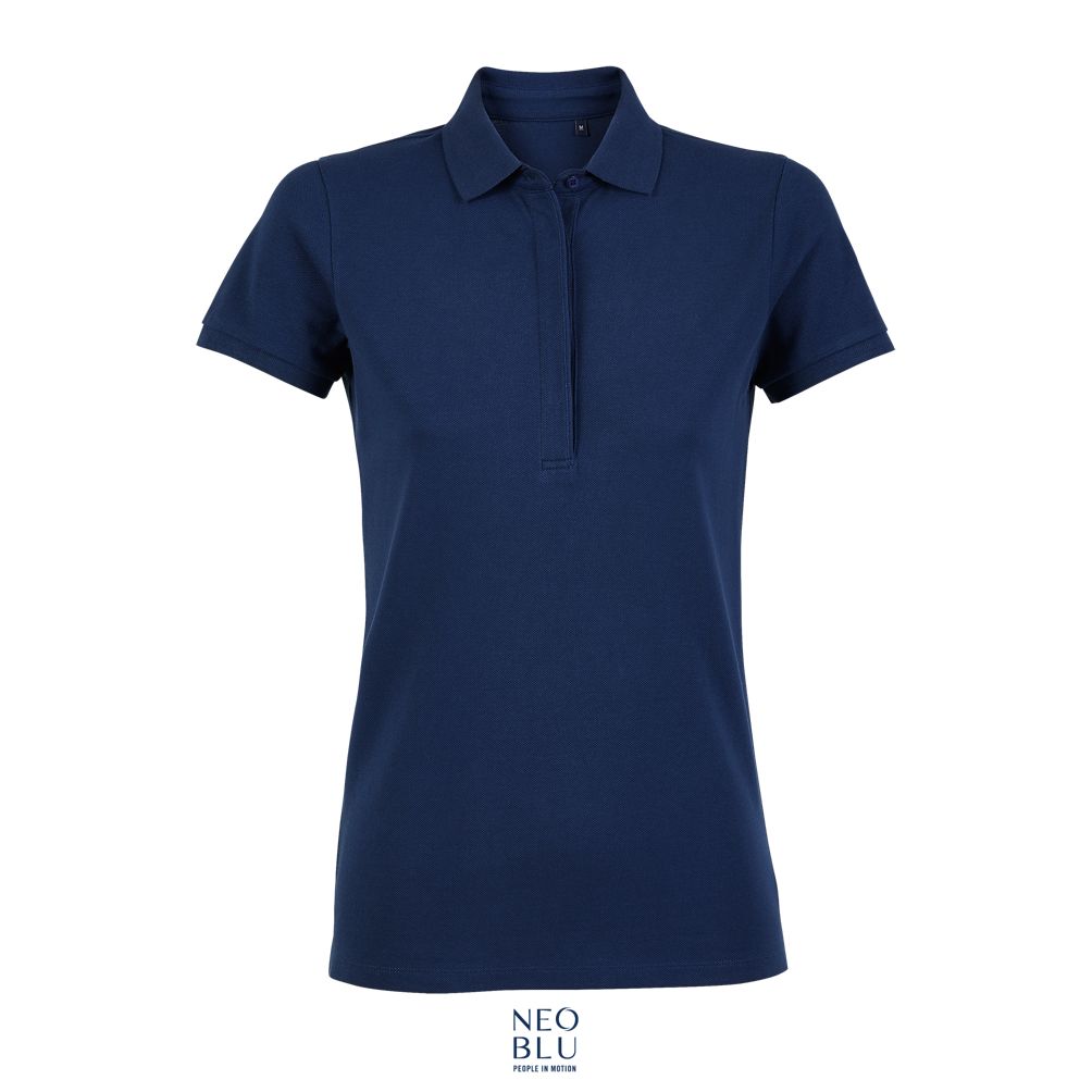 Polo Piqué Mujer Con Tapeta Oculta NEOBLU OWEN WOMEN Azul oscuro