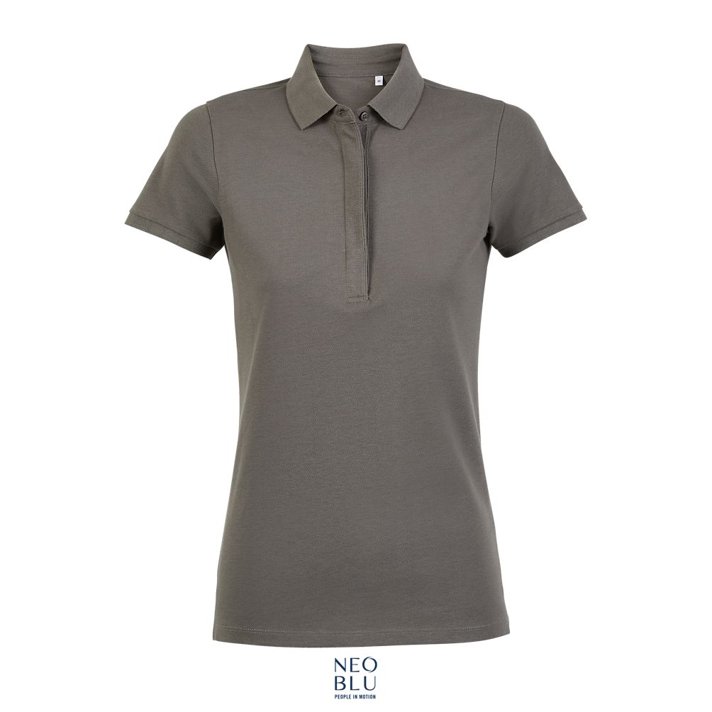Polo Piqué Mujer Con Tapeta Oculta NEOBLU OWEN WOMEN GRIS CLARO
