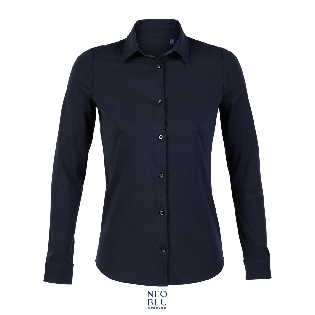 Camisa Mujer De Punto Liso Mercerizado NEOBLU BALTHAZAR WOMEN Noche
