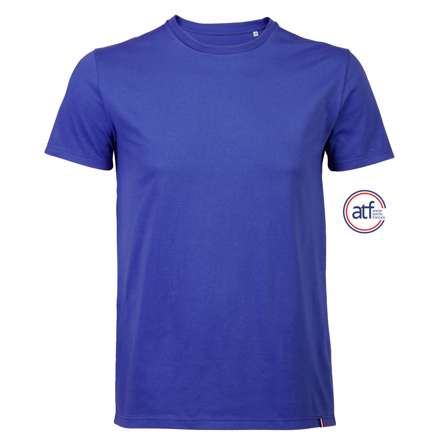 Camiseta Hombre Cuello Redondo Made In France ATF LÉON AZUL ROYAL