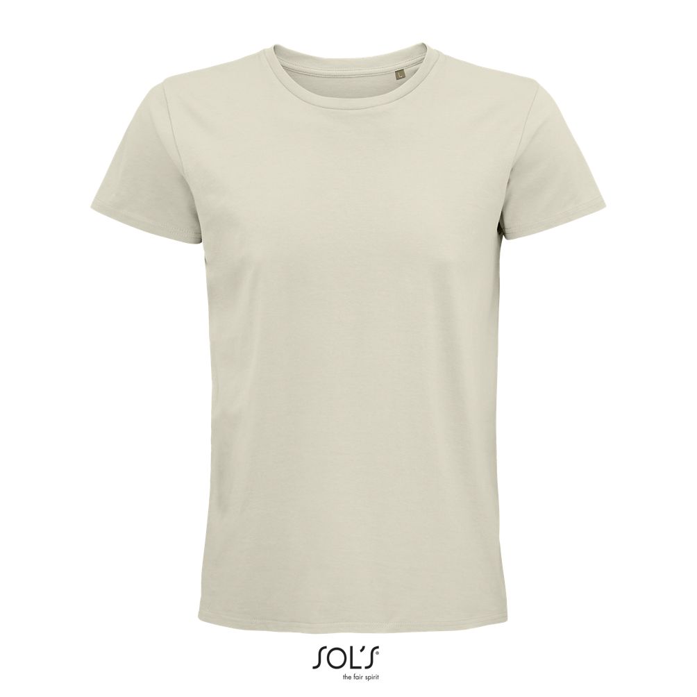 Camiseta Hombre Ajustada De Punto Liso Y Cuello Redondo SOL'S PIONEER MEN NATURAL