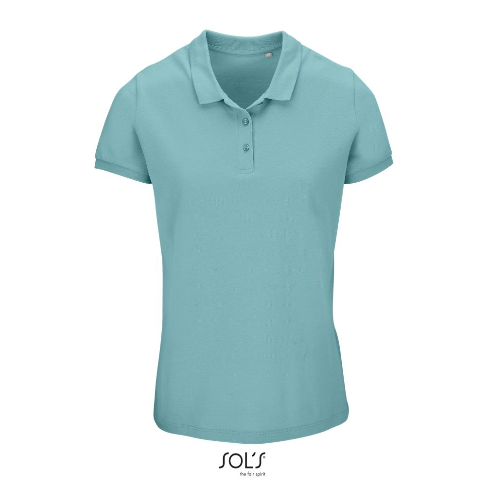 Polo Mujer SOL'S PLANET WOMEN Azul Piscina
