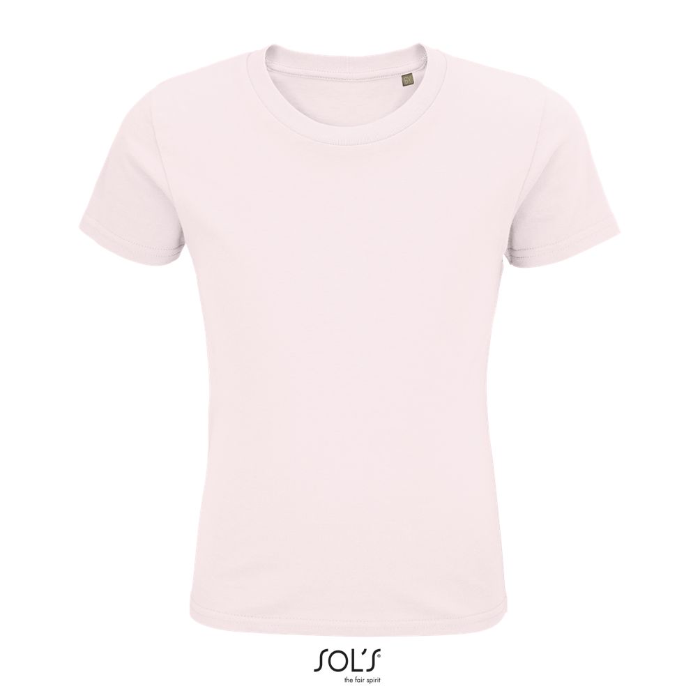 Camiseta Ajustada De Cuello Redondo Para Niños SOL'S PIONEER KIDS ROSA PÁLIDO